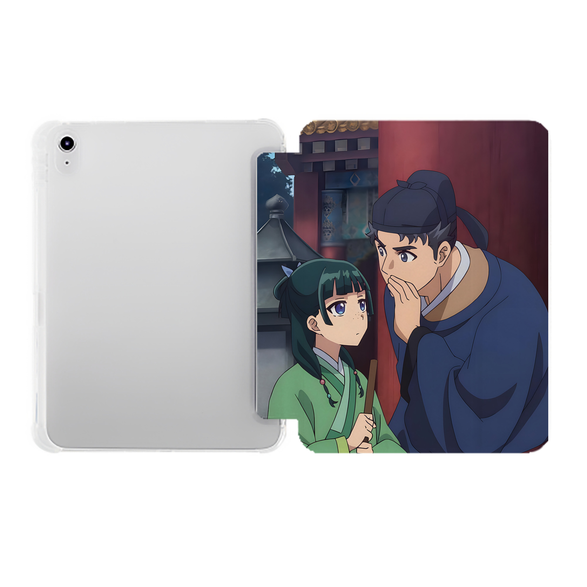（画像用） 薬屋のひとりごと The Apothecary Diaries IPad ケース ペン収納付き 三つ折りスタンド PUレザー×シリコン 対応機種9.5/10.5/10.9インチ